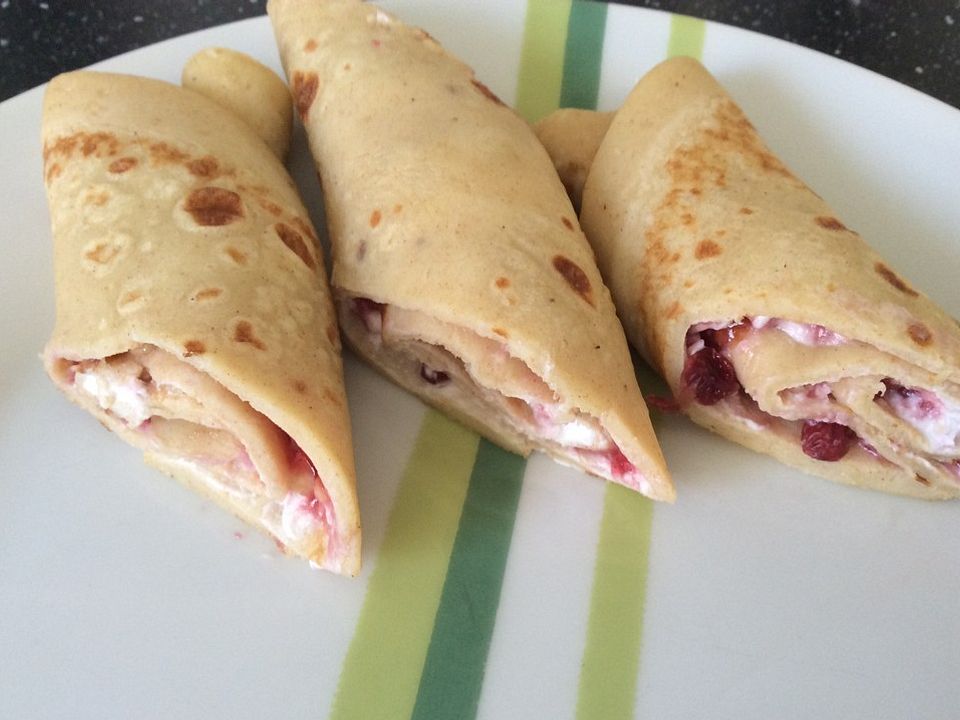 Ziegenkäse - Crêpes mit Cranberries und Walnüssen von ars_vivendi| Chefkoch