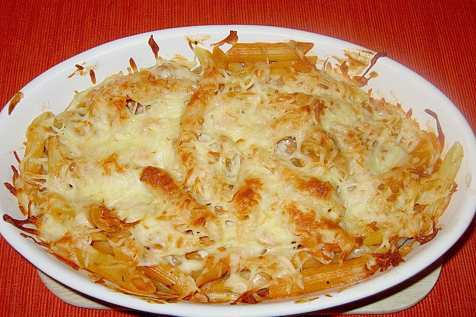 Überbackene Rigatoni