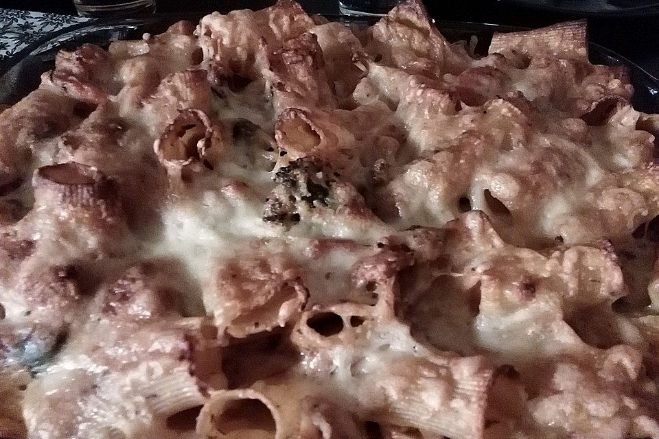 Überbackene Rigatoni