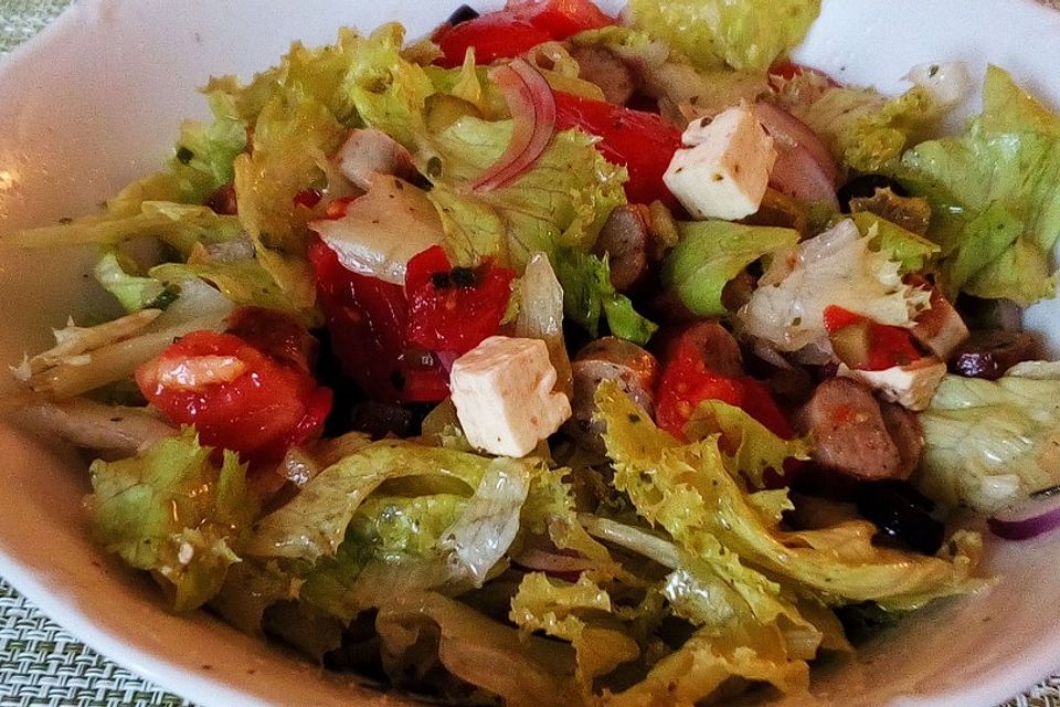 Bratwurstsalat Hellas