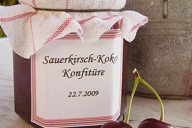 Sauerkirschkonfitüre mit Kokos von -Lubu-| Chefkoch