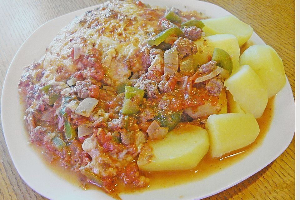 Ofenschnitzel alla bolognese