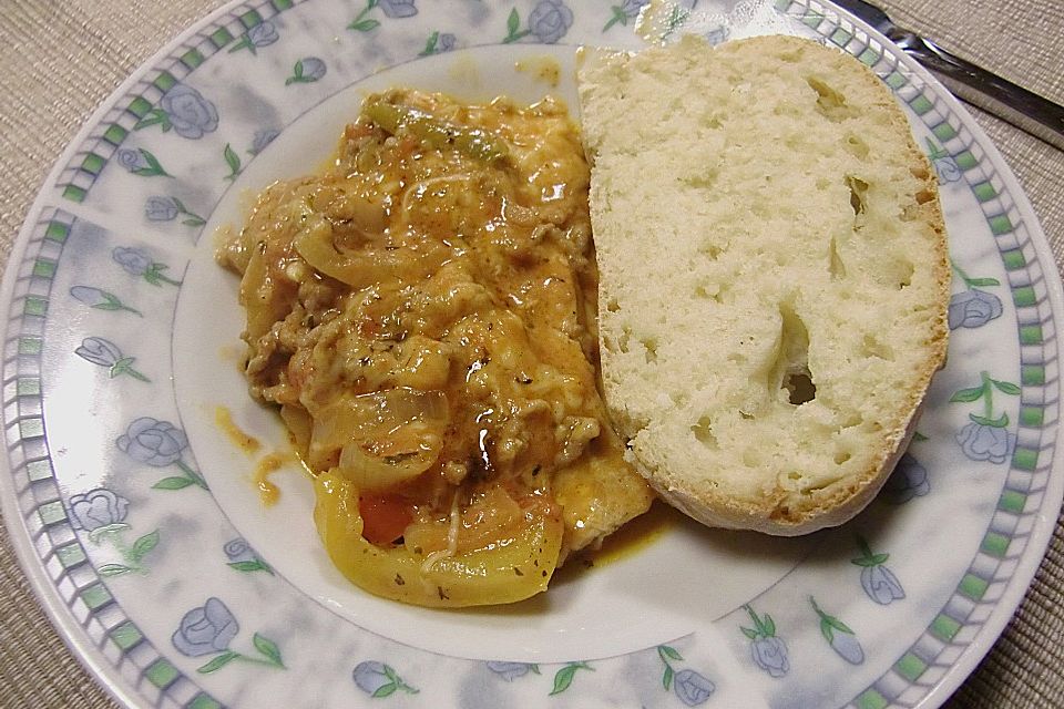 Ofenschnitzel alla bolognese