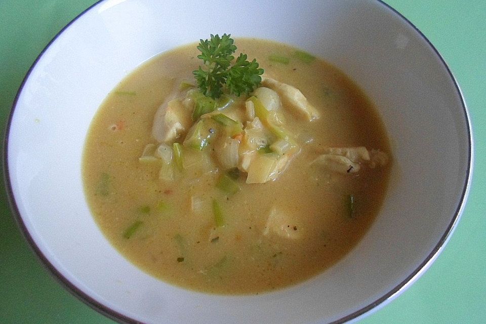 Geflügel - Curry - Suppe