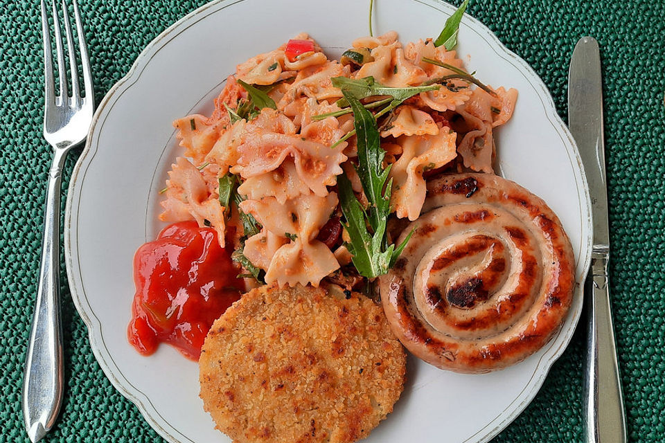 Eckis italienischer Nudelsalat mit Pesto