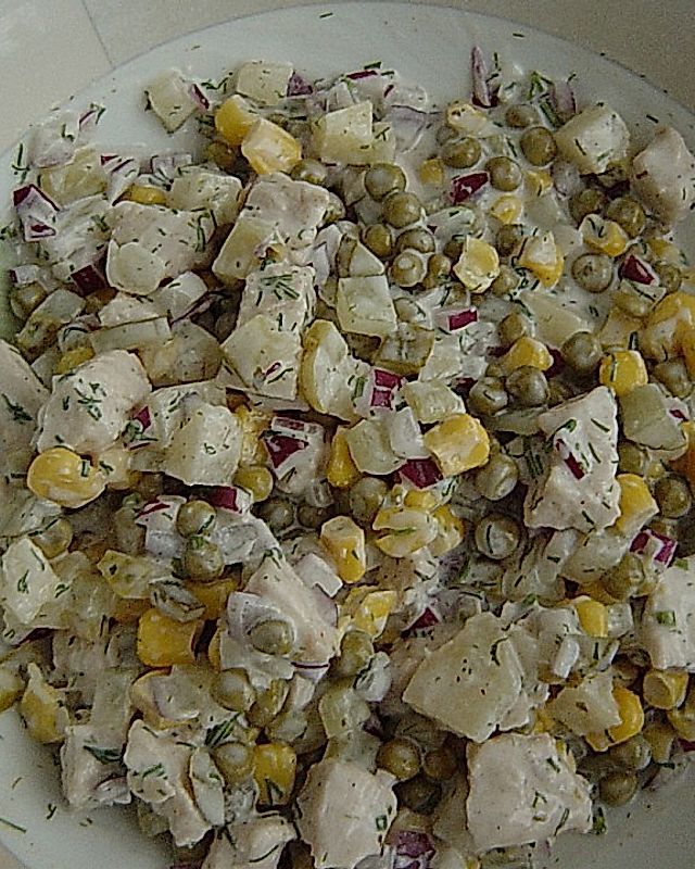 Putenbrustfilet  - Salat mit Dill