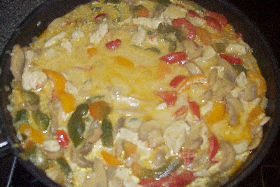 Puten - Paprika - Pilz - Pfanne Puten - Paprika - Pilz - Pfanne