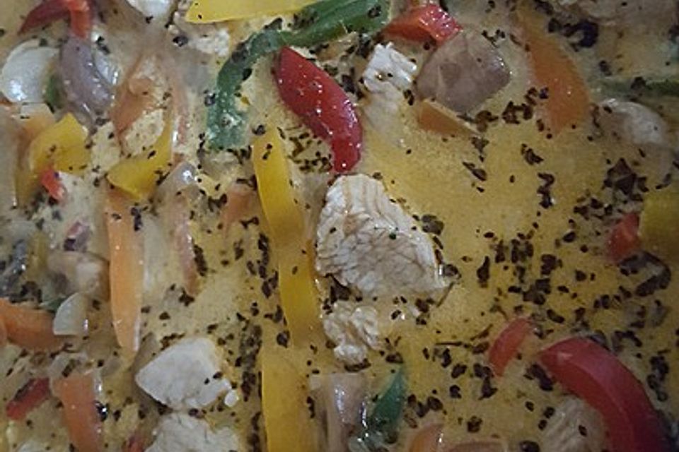 Puten - Paprika - Pilz - Pfanne Puten - Paprika - Pilz - Pfanne
