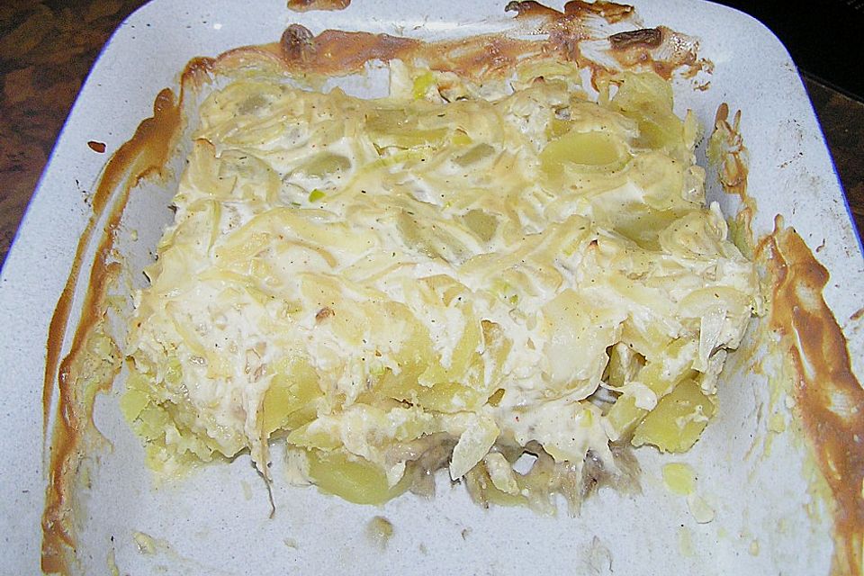 Bananen - Kartoffel - Gratin