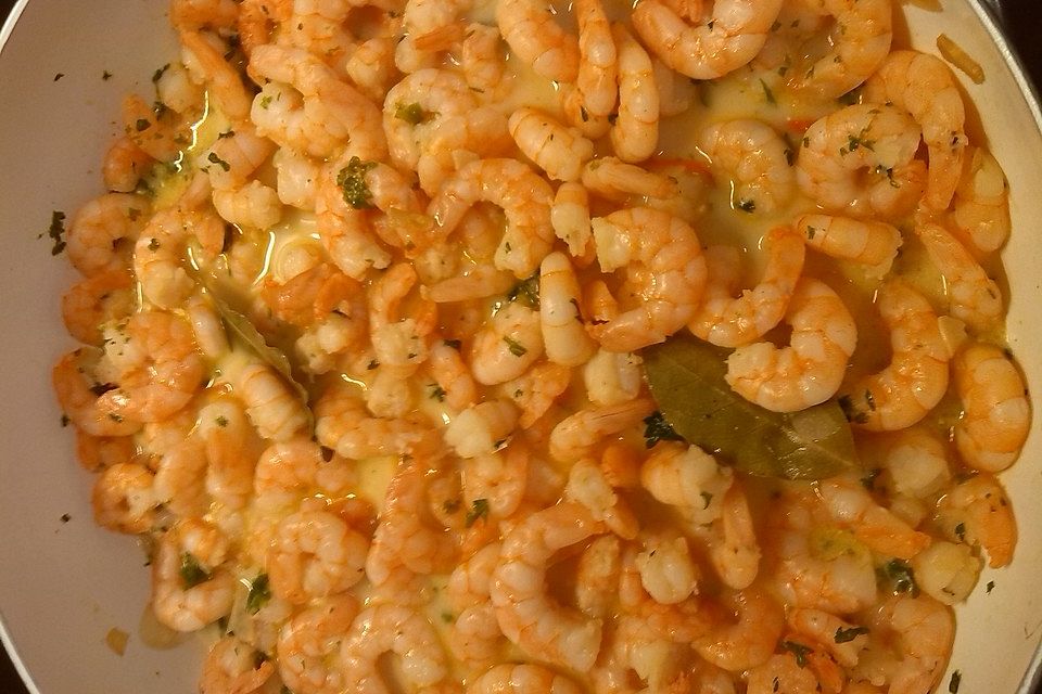 Shrimps in Knoblauchsauce Shrimps in Knoblauchsauce