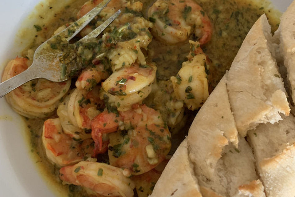 Shrimps in Knoblauchsauce Shrimps in Knoblauchsauce
