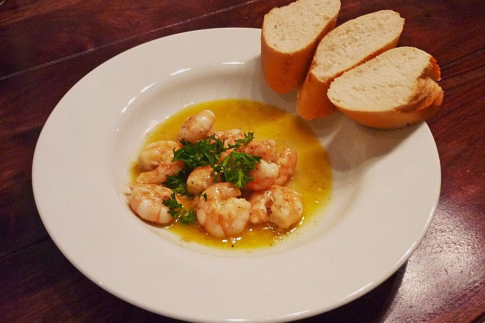 Shrimps in Knoblauchsauce Shrimps in Knoblauchsauce