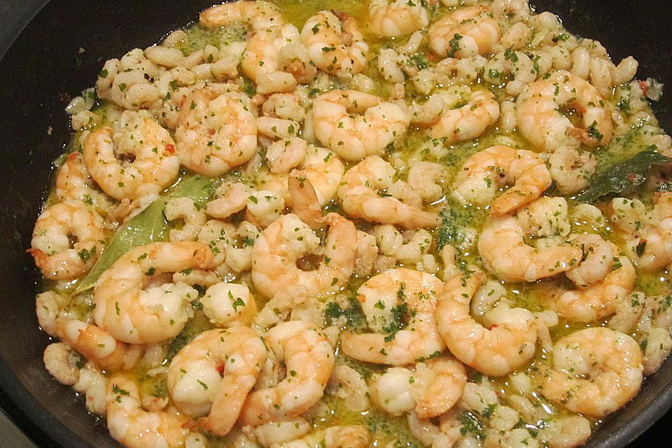 Shrimps in Knoblauchsauce Shrimps in Knoblauchsauce