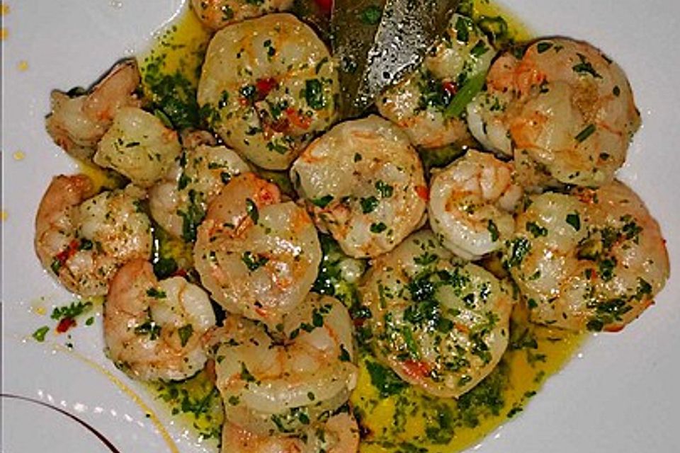 Shrimps in Knoblauchsauce Shrimps in Knoblauchsauce
