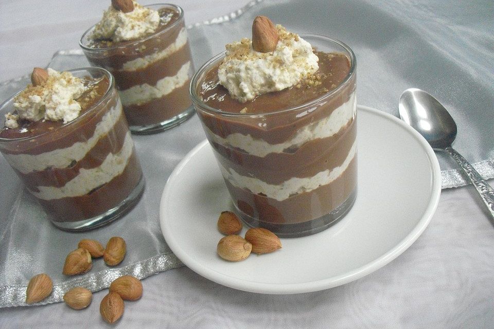 Nuss - Schokoladen - Dessert