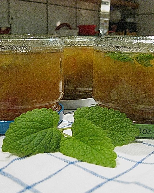 Rhabarber - Zitronen - Marmelade mit Ingwer und Zitronenmelisse