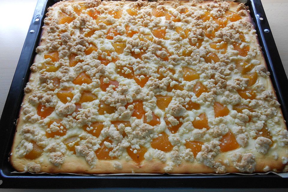 Quark - Streuselkuchen mit Obst