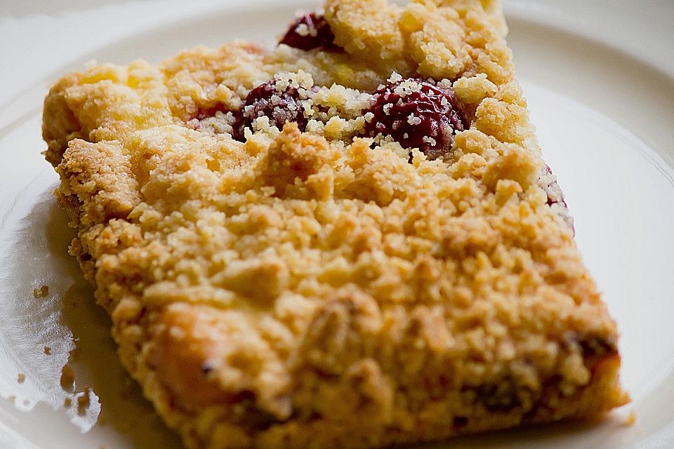 Quark - Streuselkuchen mit Obst