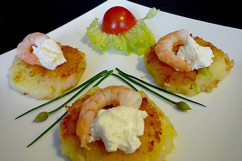 Shrimps - Kartoffel - Plätzchen