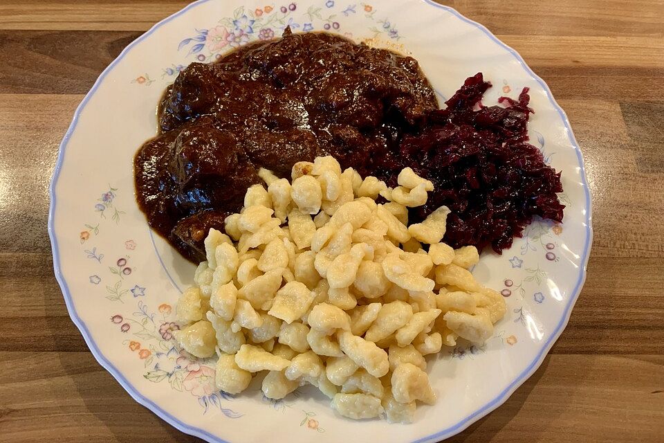 Wildschweingulasch