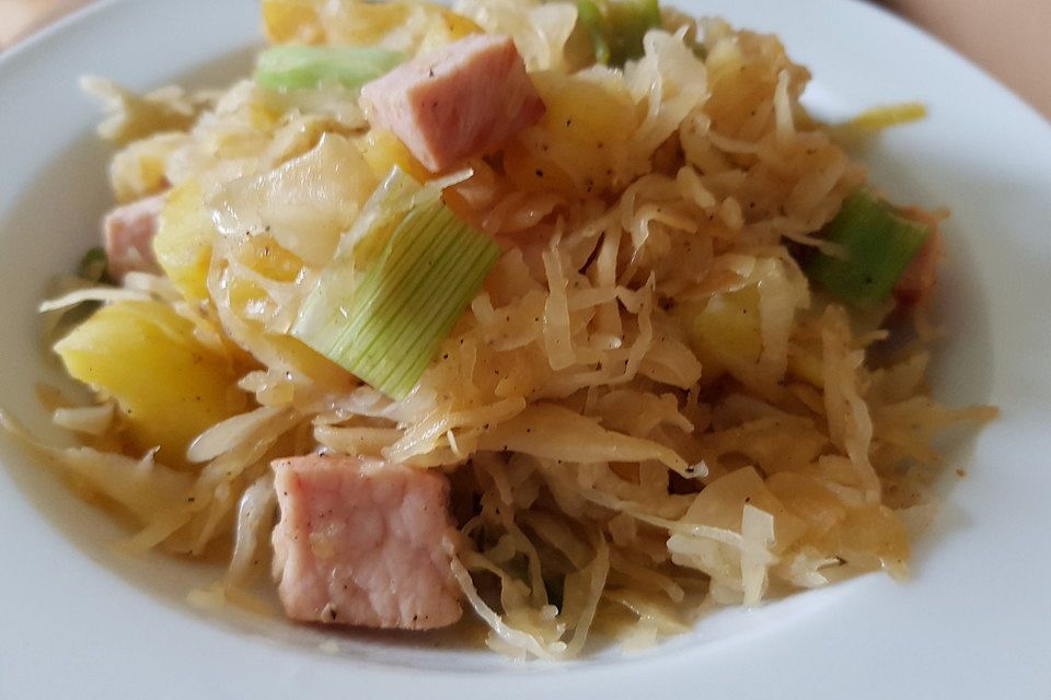 Kasseler-Kraut-Pfanne