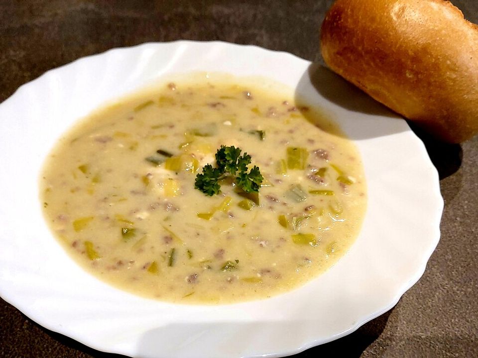 Hackfleisch - Lauch - Suppe von -janali-| Chefkoch