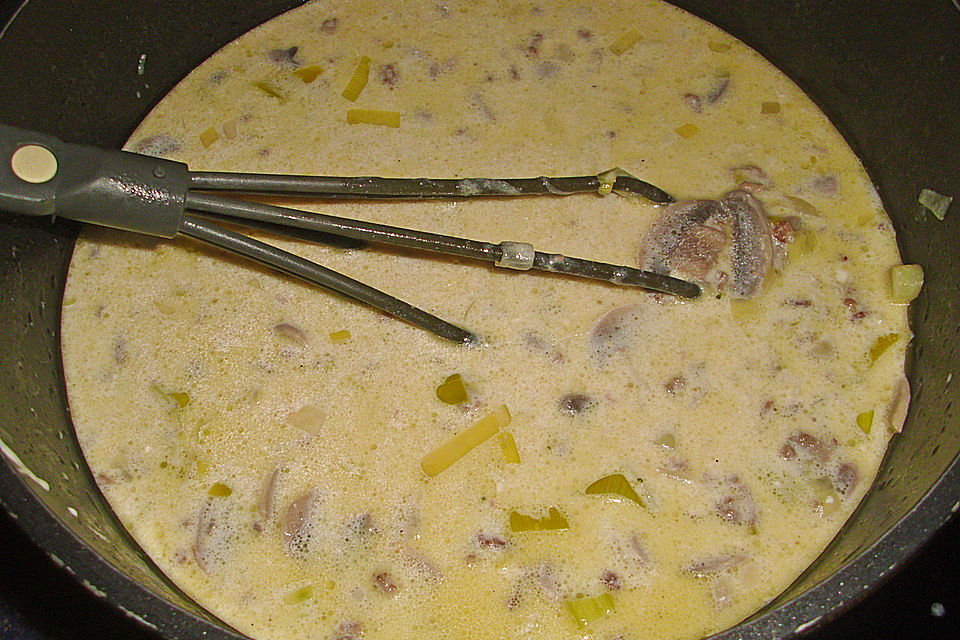 Hackfleisch - Lauch - Suppe