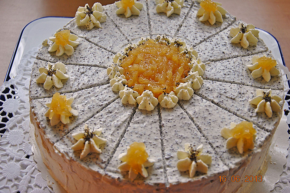 Apfel - Mohn - Torte