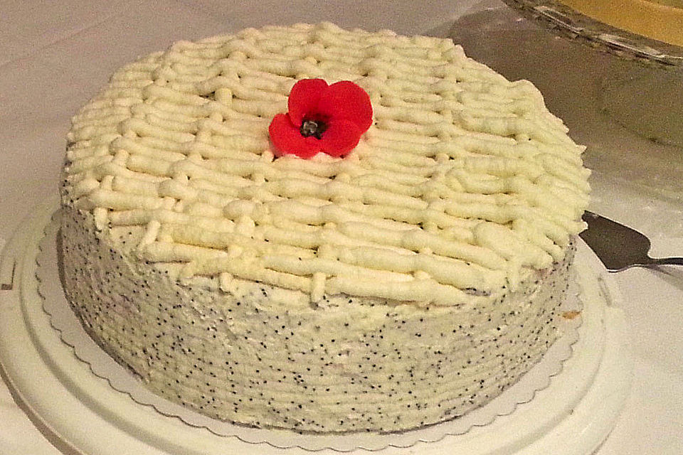 Apfel - Mohn - Torte