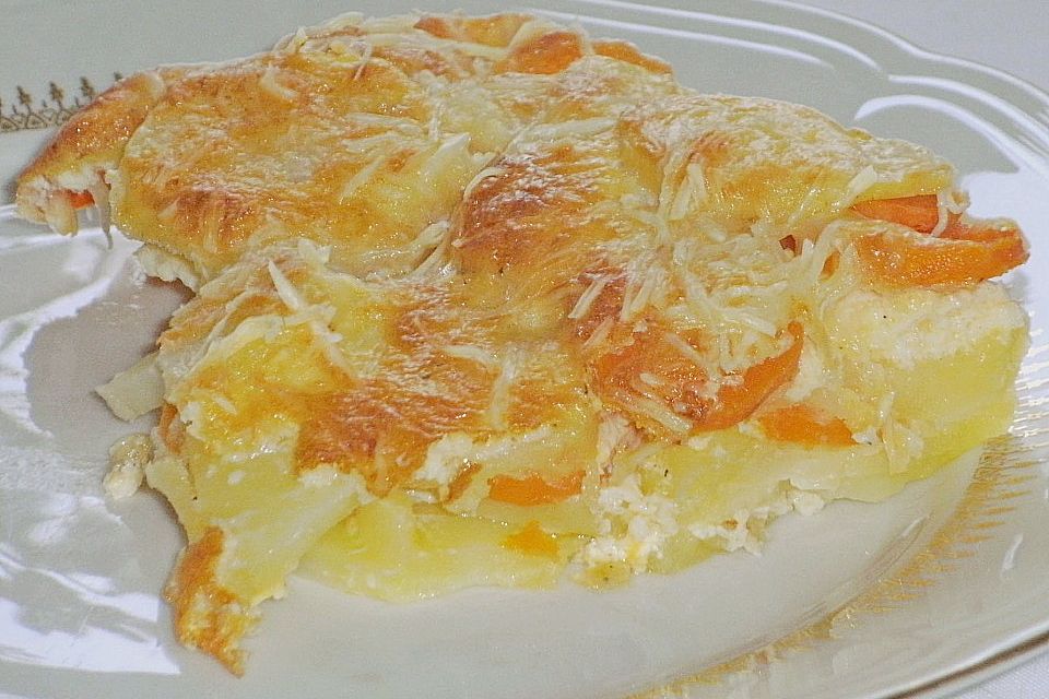 Möhren - Kartoffel - Gratin