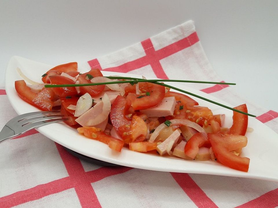 Tomaten - Fleischwurst - Salat von TinaMaus84| Chefkoch