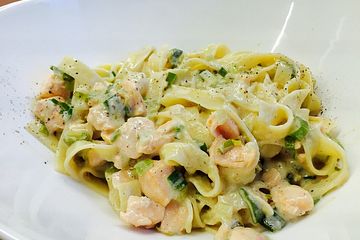 liatelle Mit Lachs Sahne Weisswein Sauce Von Raine Chefkoch