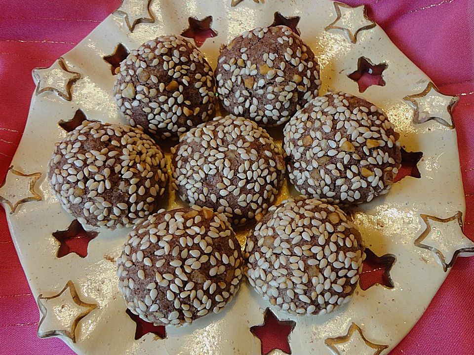 Sesam - Schokoladen - Plätzchen von Herbstfreundin13| Chefkoch