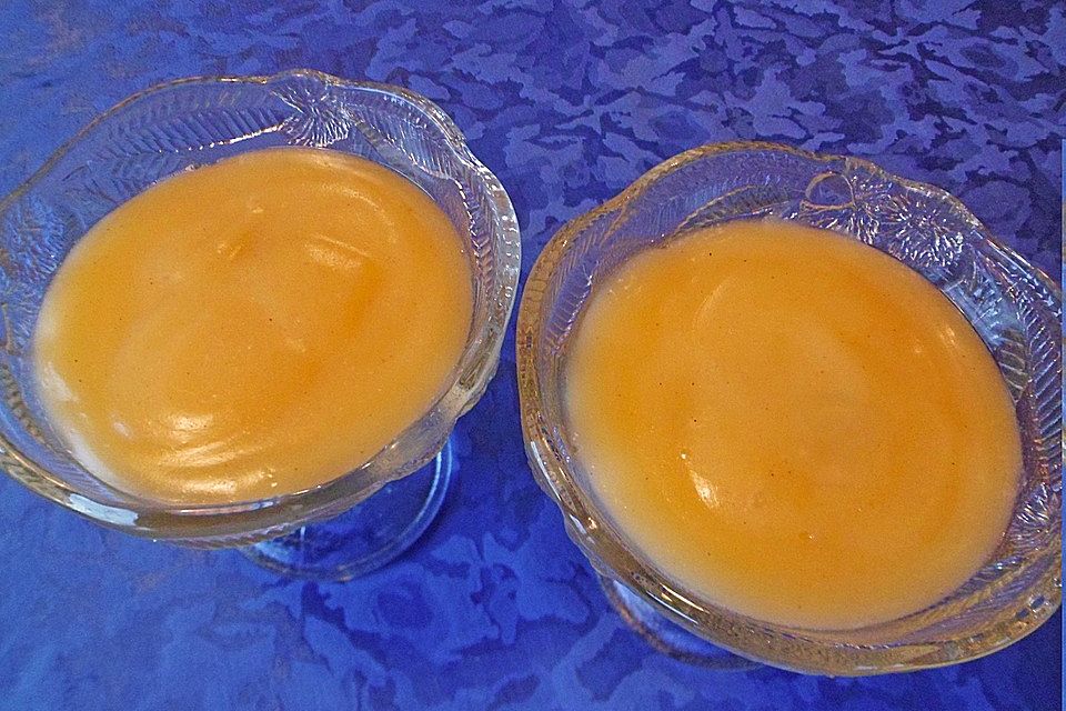 Apfel - Vanillepudding - Dessert