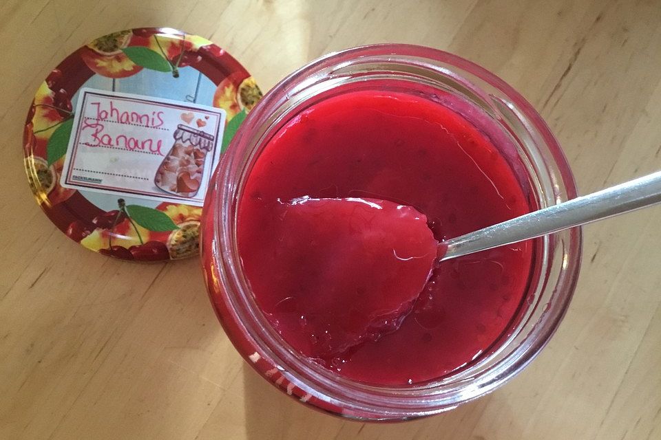 Rote Johannisbeeren - Bananen - Marmelade