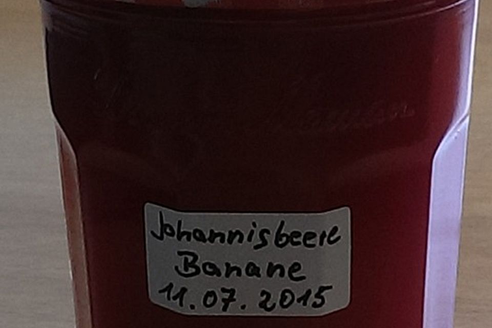 Rote Johannisbeeren - Bananen - Marmelade