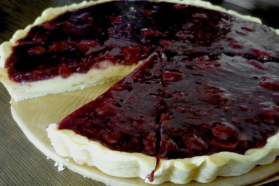 Rote Grütze - Tarte mit Vanillecreme