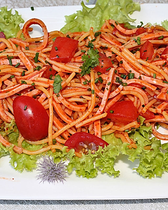 Feuriger Spaghetti - Salat