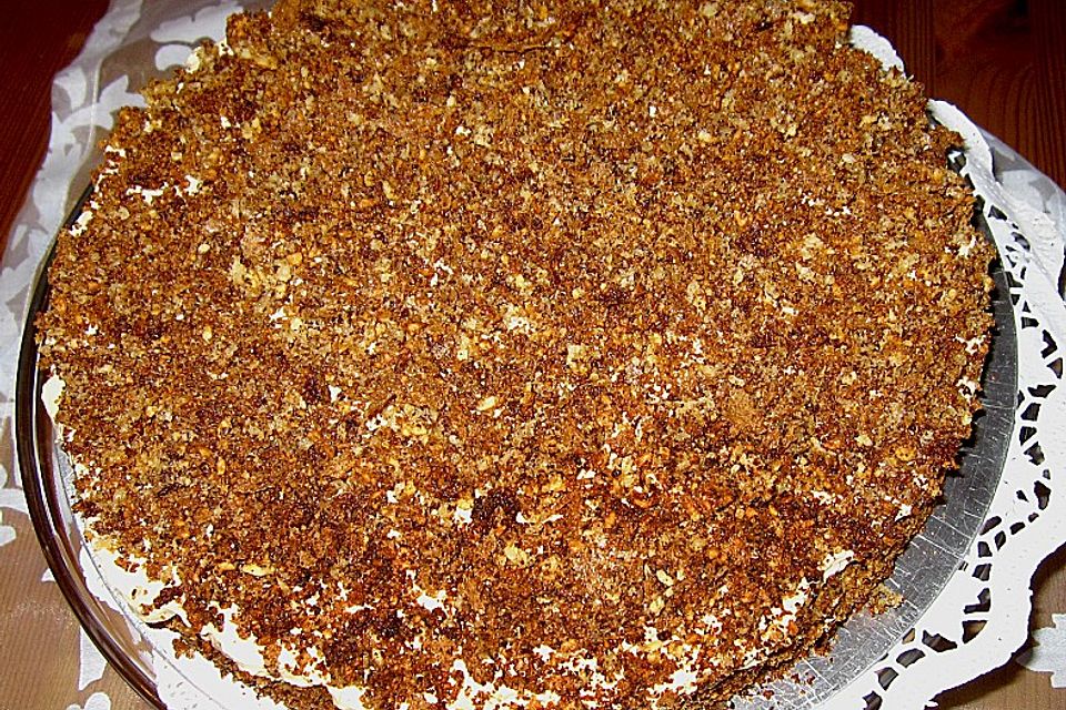 Cappuccino - Torte mit Streuseln