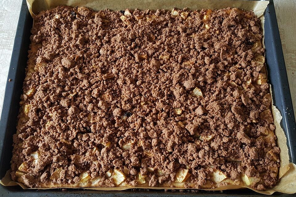 Apfel - Schokostreusel - Kuchen a la Mäusle