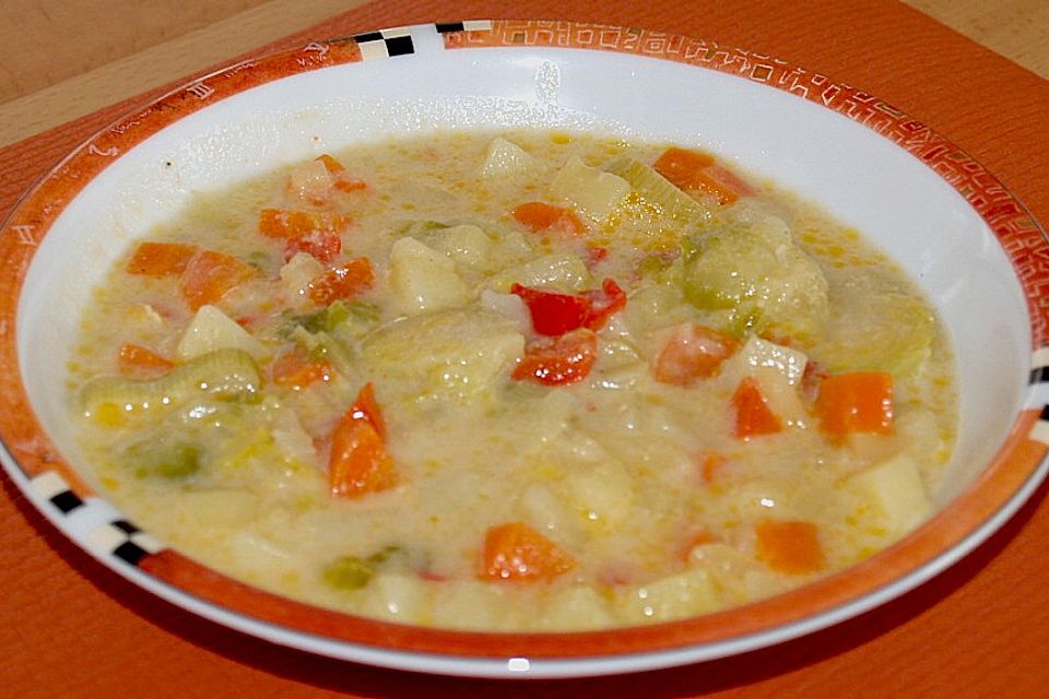 Pfiffige Kartoffelsuppe