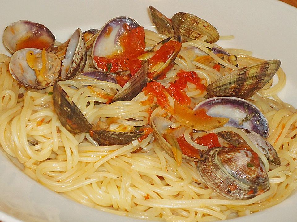 Spaghetti mit Venusmuscheln von Suedtirolerin| Chefkoch