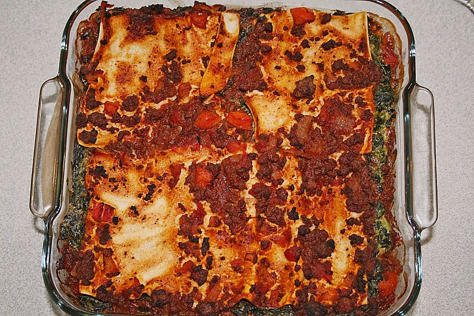 Spinat - Hack - Lasagne