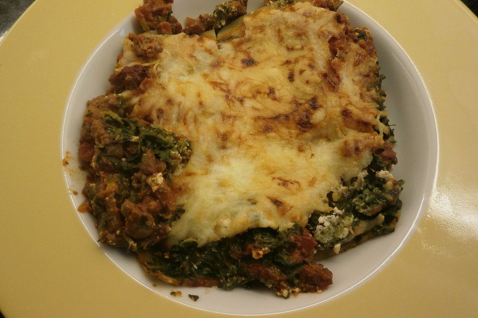 Spinat - Hack - Lasagne