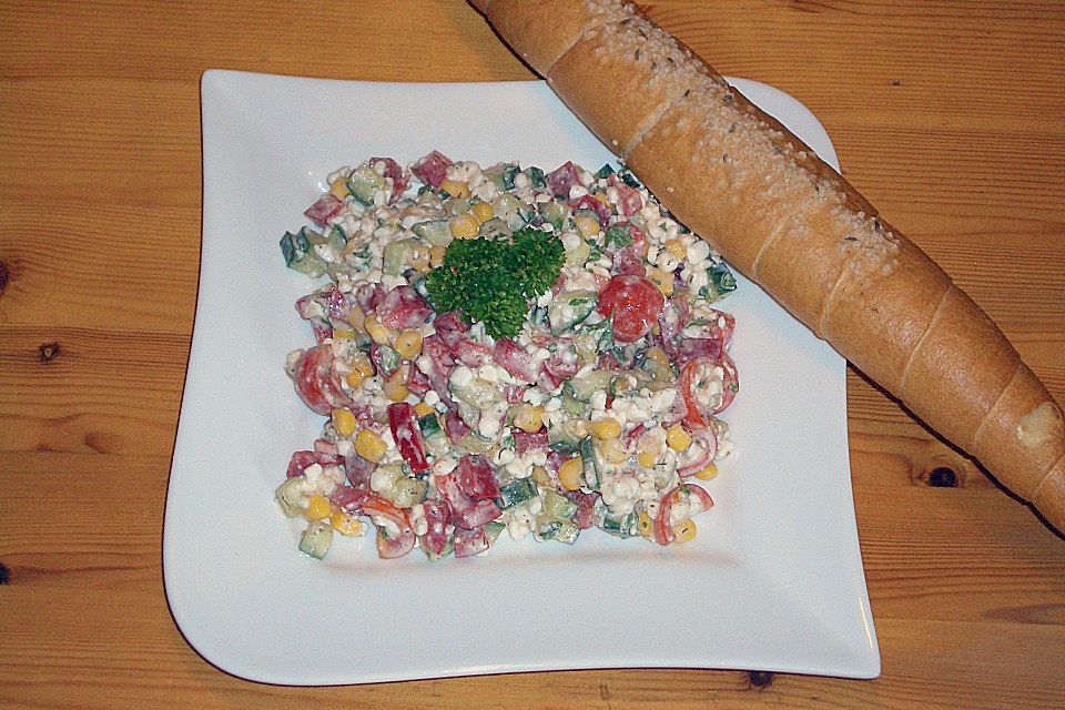 Hüttenkäse - Salat