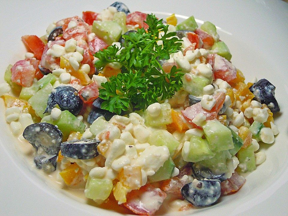 Hüttenkäse - Salat von barcelona2002 | Chefkoch