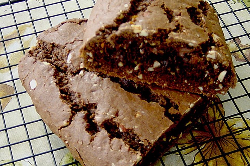 Biscotti mit Haselnüssen und Chocolate