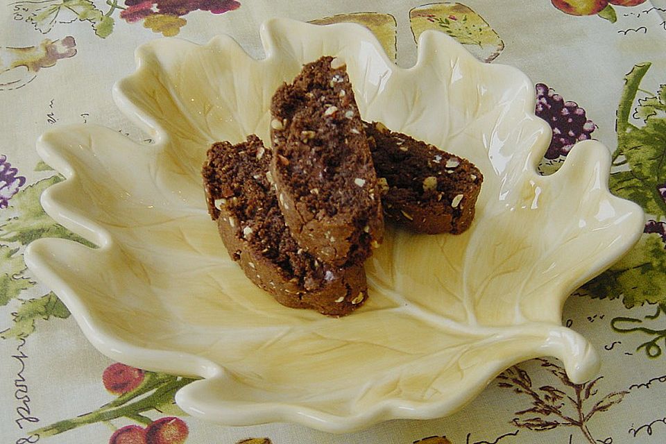 Biscotti mit Haselnüssen und Chocolate