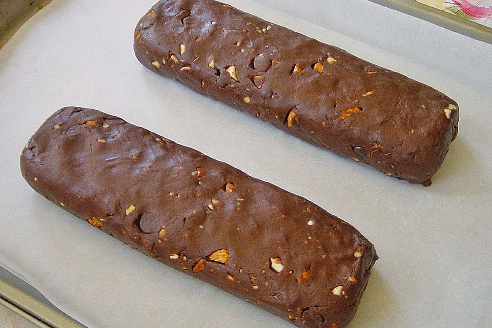 Biscotti mit Haselnüssen und Chocolate