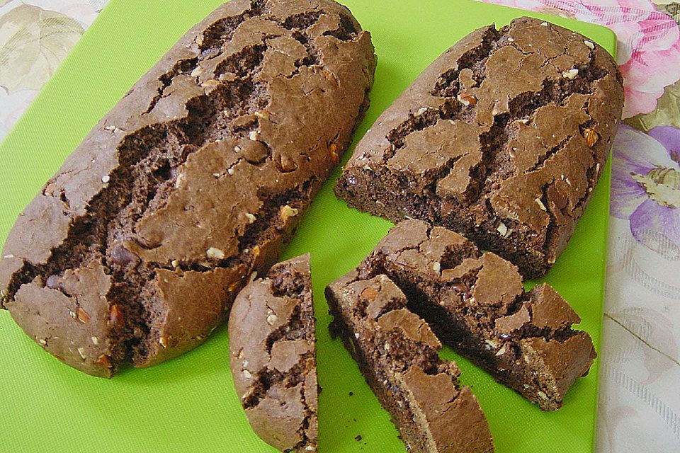 Biscotti mit Haselnüssen und Chocolate